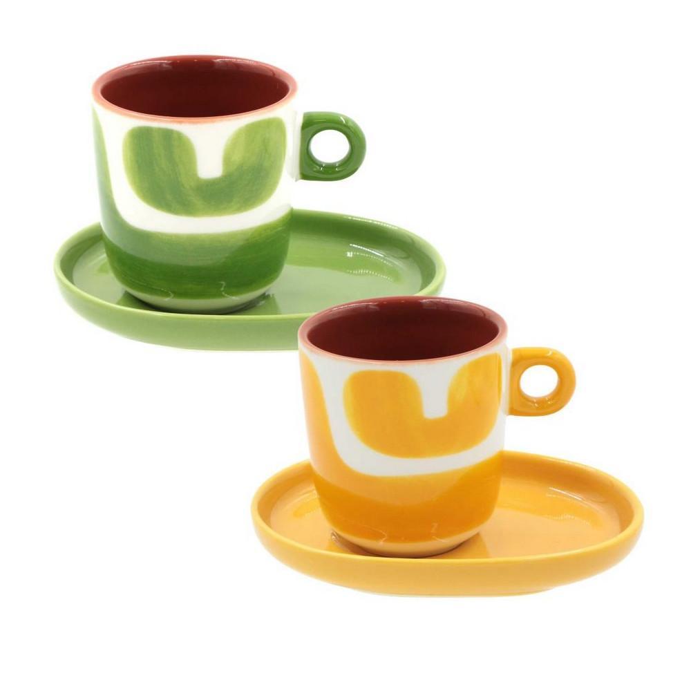 ROSE&TULIPANI ATTIMI SET 2 TAZZINE MACCHIE