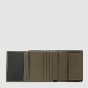 PIQUADRO PORTAFOGLIO VERTICALE UOMO CON PORTACARTE 