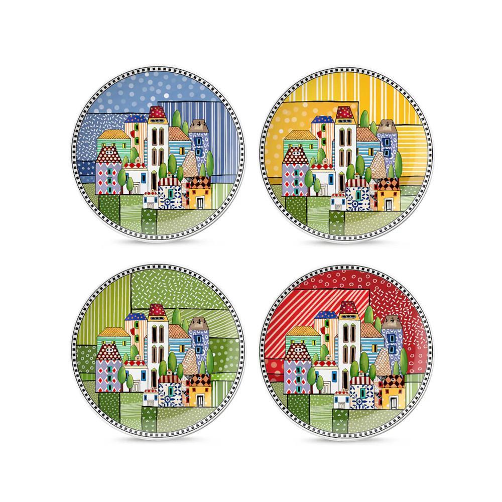 EGAN PAESE MIO SET 4 PIATTI DESSERT