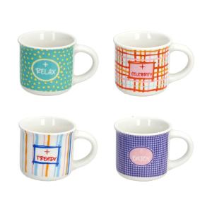 Fontebasso Good Vibes Set 4 Tazze Caffe'