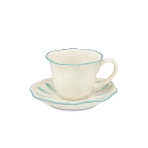 ROSE&TULIPANI DOMITILLA TAZZA CAFFE' CON PIATTINO