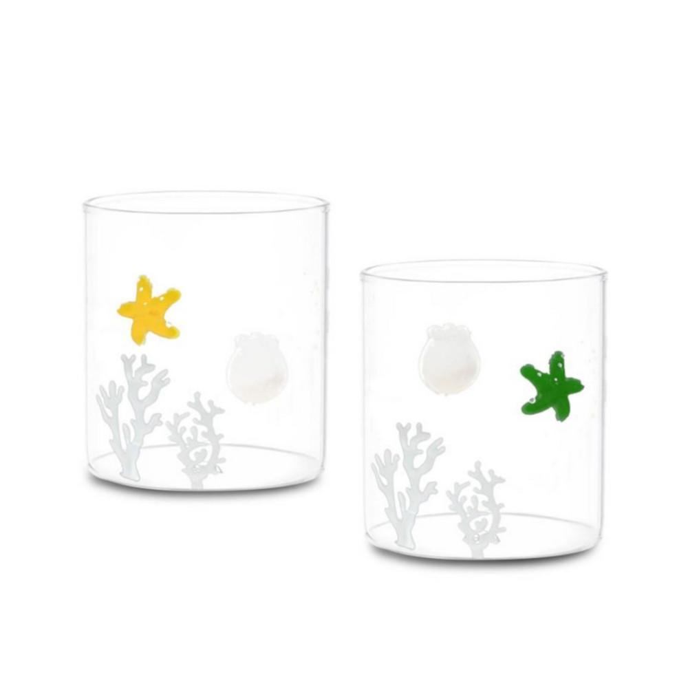 ROSE&TULIPANI LIEVE SET 2 BICCHIERI MARE