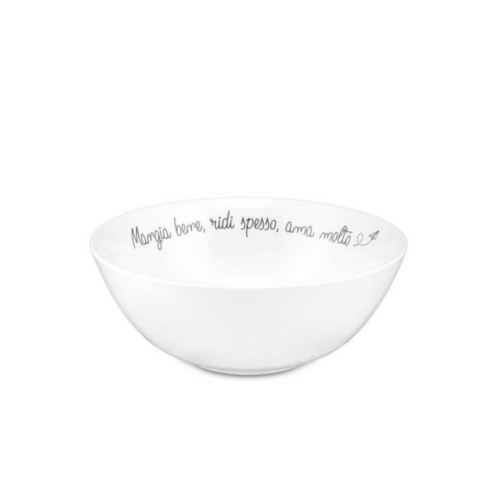 PORCELLANA BIANCA GLI ONESTI INSALATIERA