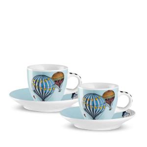 EGAN GIRAMONDO SET 2 TAZZINE CAFFE' CON PIATTINO