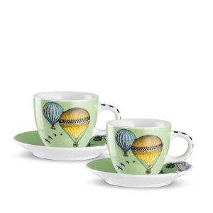 EGAN GIRAMONDO SET 2 TAZZINE CAFFE' CON PIATTINO