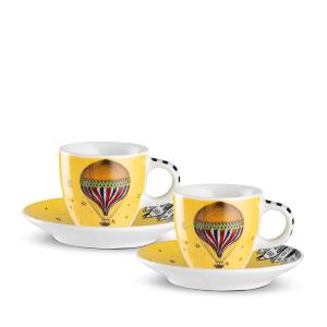 EGAN GIRAMONDO SET 2 TAZZINE CAFFE' CON PIATTINO