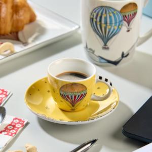 EGAN GIRAMONDO SET 2 TAZZINE CAFFE' CON PIATTINO