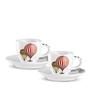 EGAN GIRAMONDO SET 2 TAZZINE CAFFE' CON PIATTINO