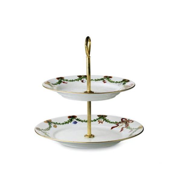 ROYAL COPENHAGEN ETAGERE STAR FLUTED CHRISTMAS